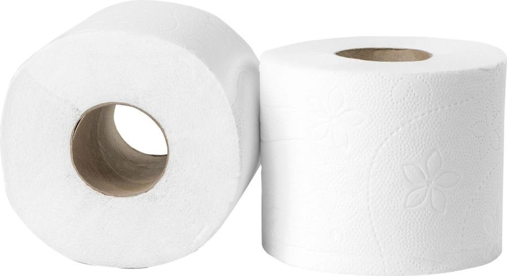 Toilettenpapier | Zellstoff | 2-lagig | a400 blatt | 80 Rollen | weiß