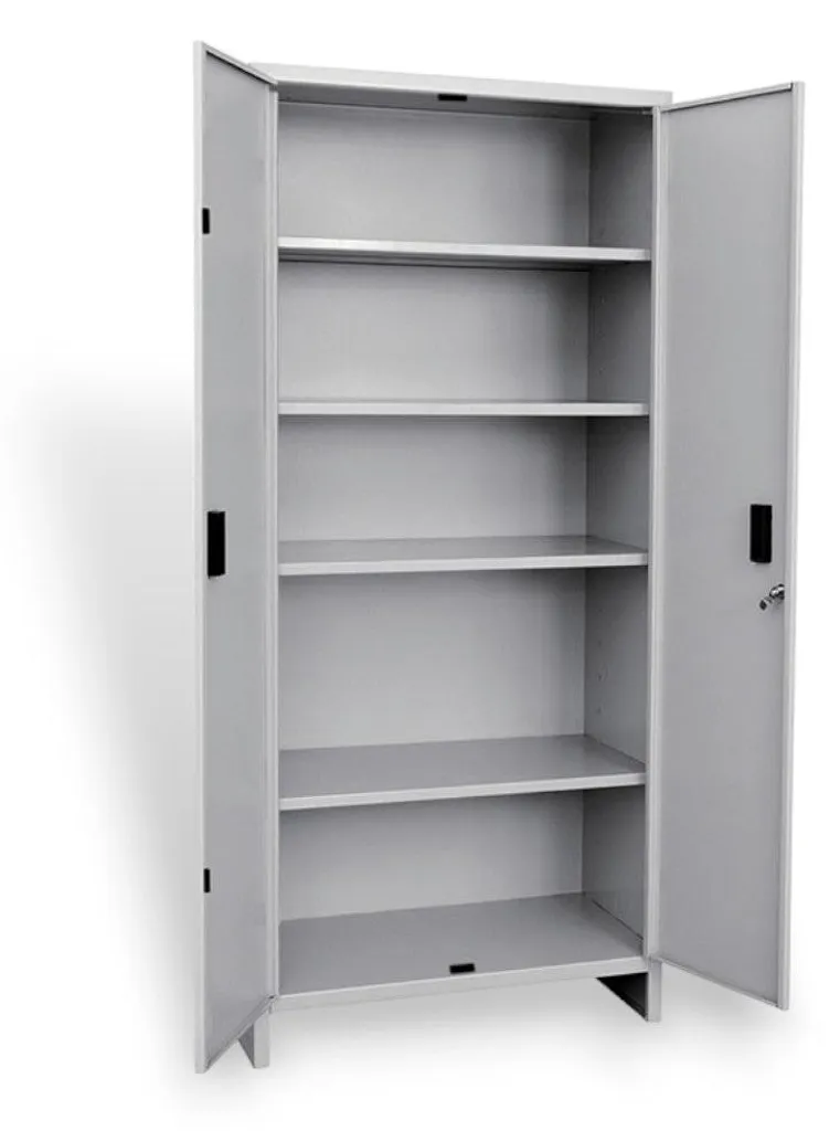 Armoire en métal époxy avec portes battantes modulables - 60x40x180cm