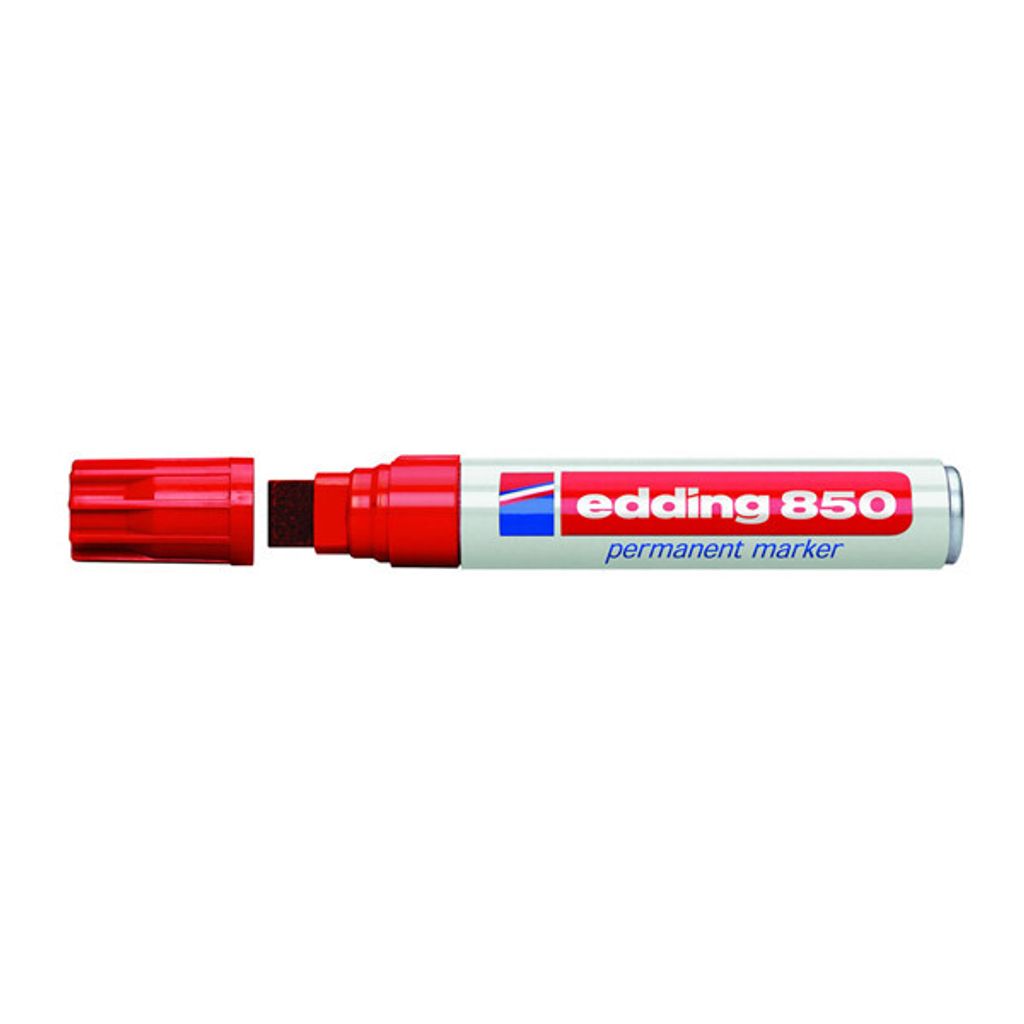 Edding Permanent Marker 850 Rot (5 Stück)