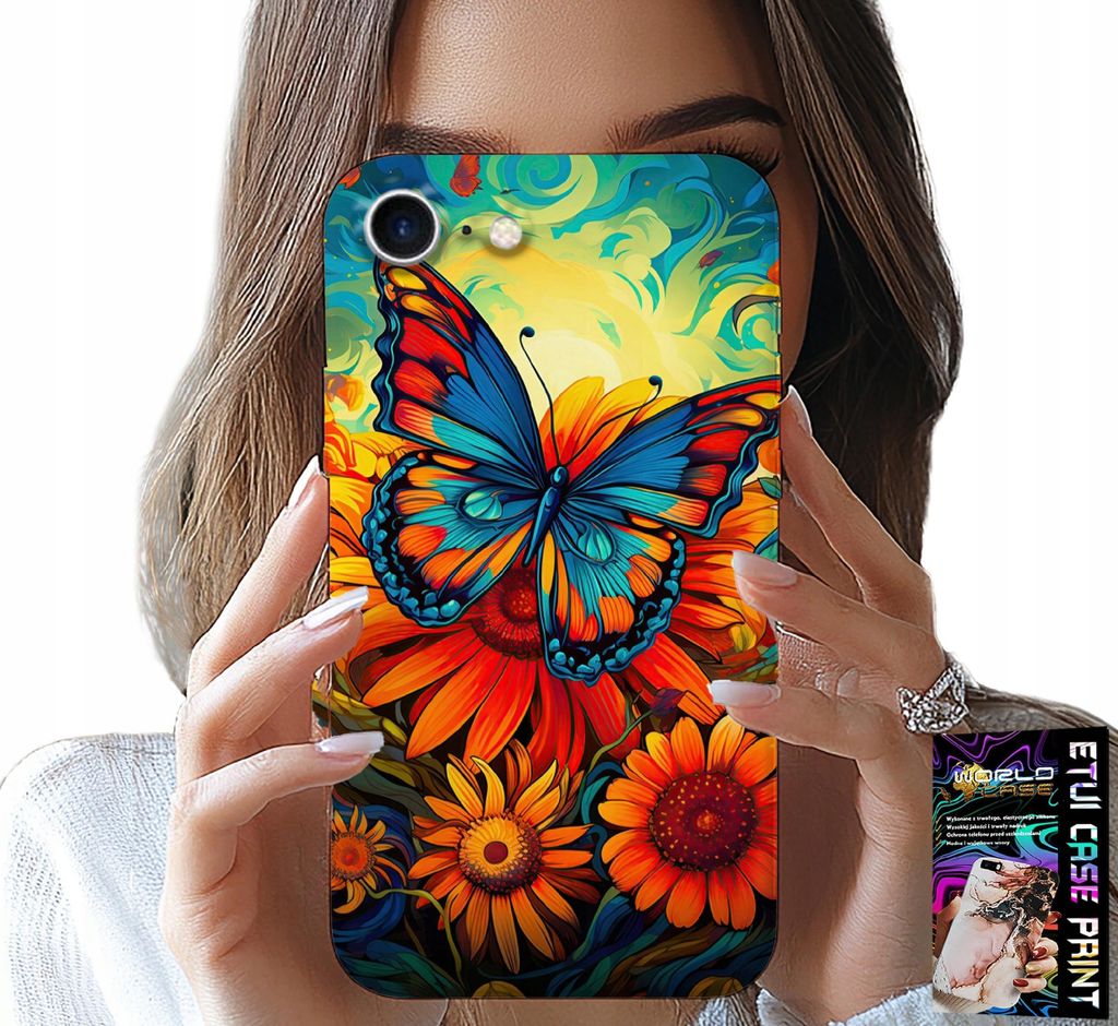 Hülle Für Iphone 7 / 8 / Se2 - Schmetterling Schmetterlinge Blumen Rosen Hülle