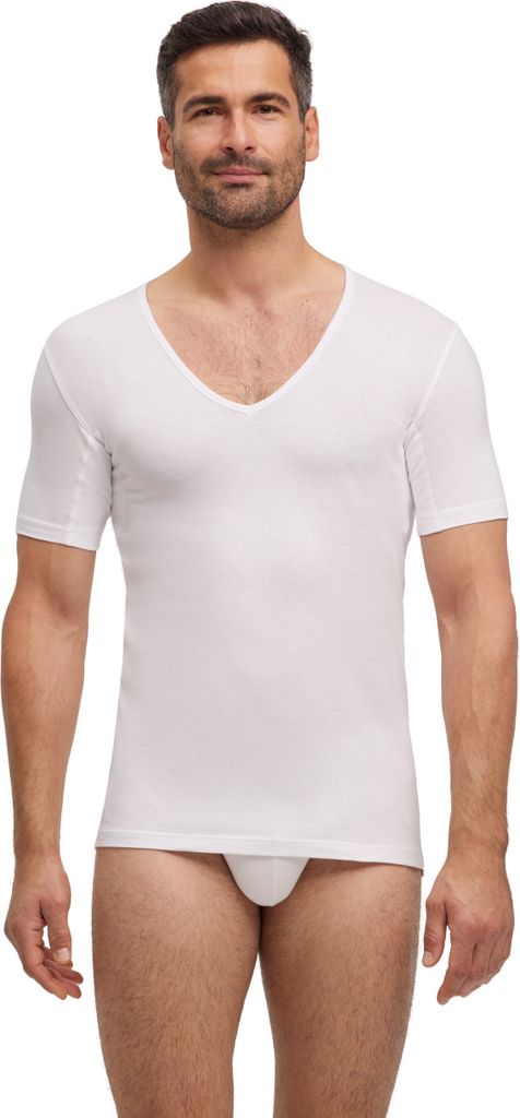 FALKE UW Deep V-Neck T-Shi 2000 white M