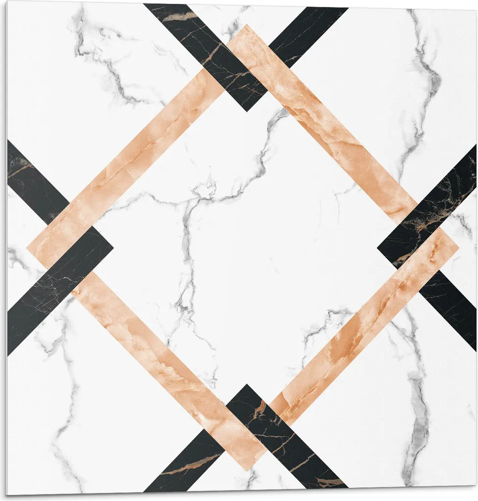 Rivestimenti Murali 3D Design Geometrico Marmo - Set 4 Pezzi