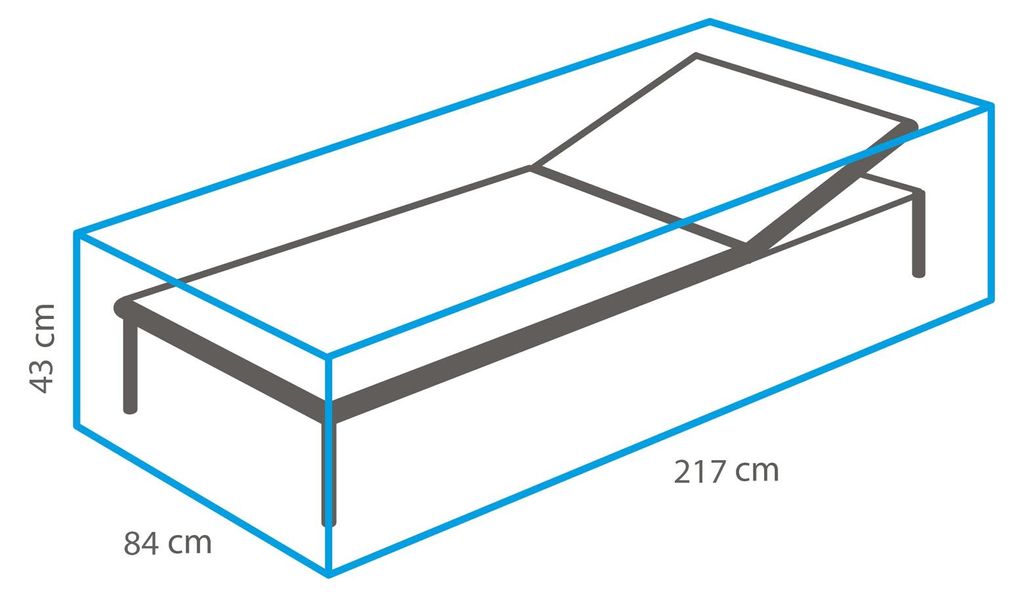 Sonnenliege Schutzhülle 217 x 84 x 43 cm Produktbild 