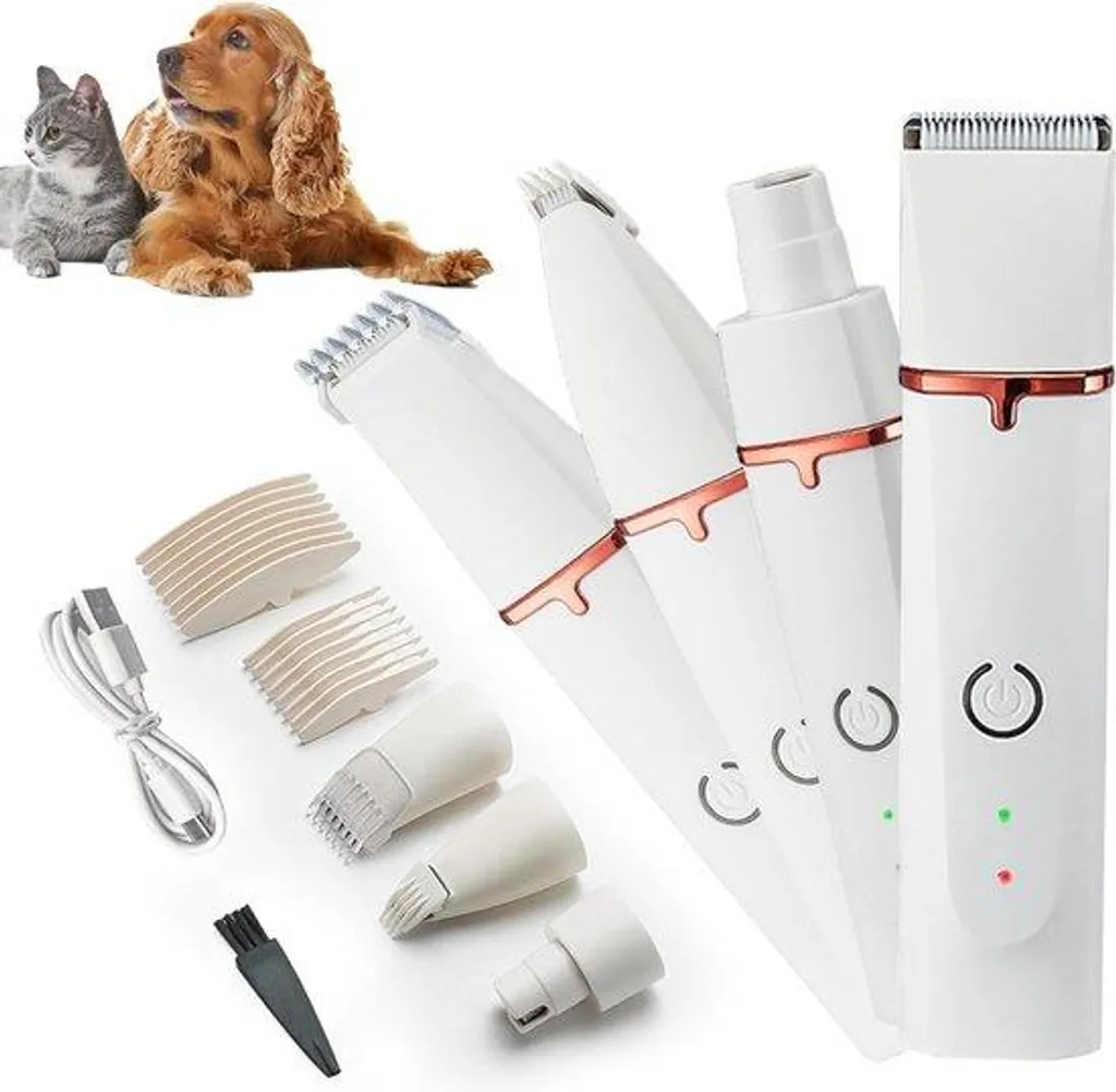 Tondeuse rechargeable pour chiens et chats kit de toilettage avec sabots