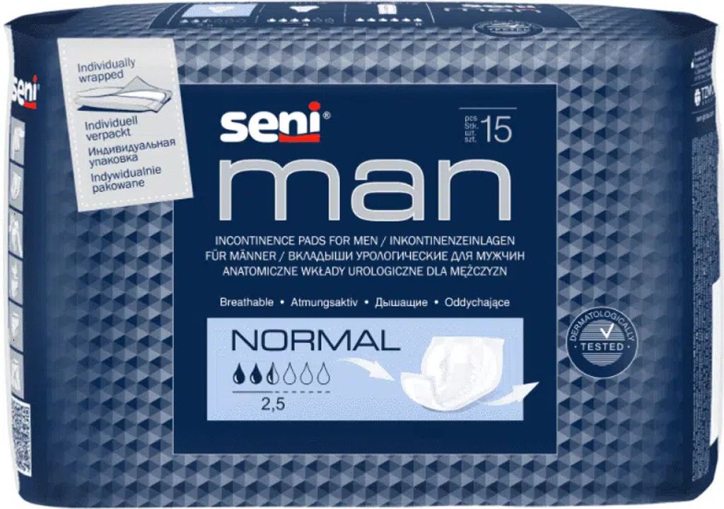 Seni Man Normálne podložky 15 ks Obrázok produktu 