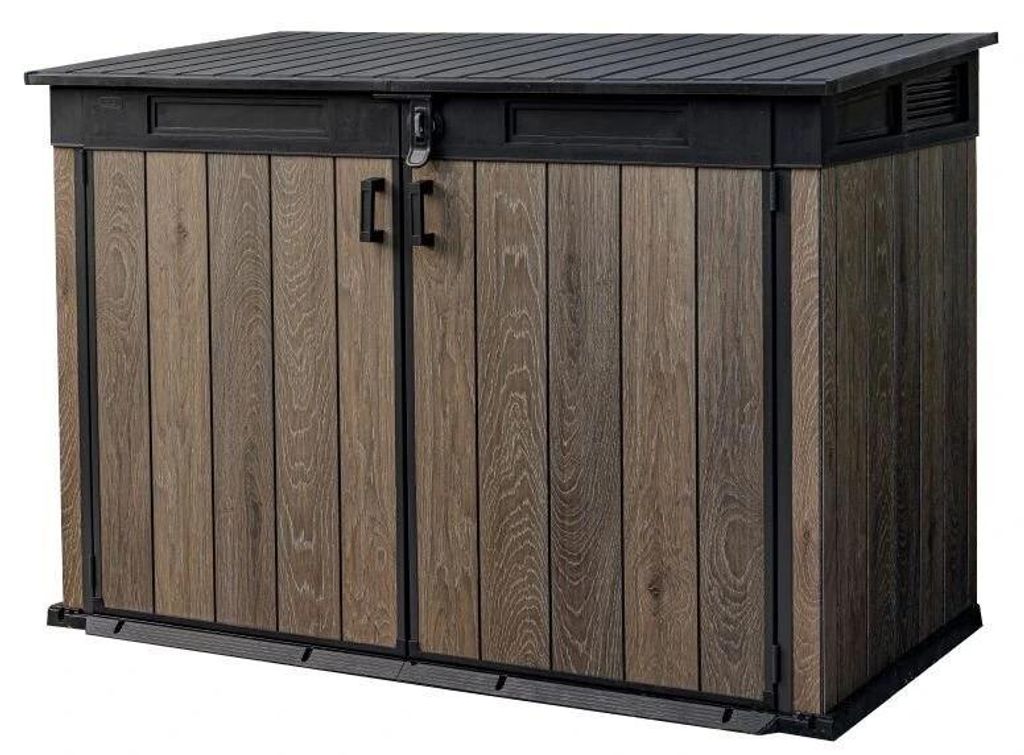 Contenitore per rifiuti Keter Signature Walnut Mega 190 x Immagine del prodotto 