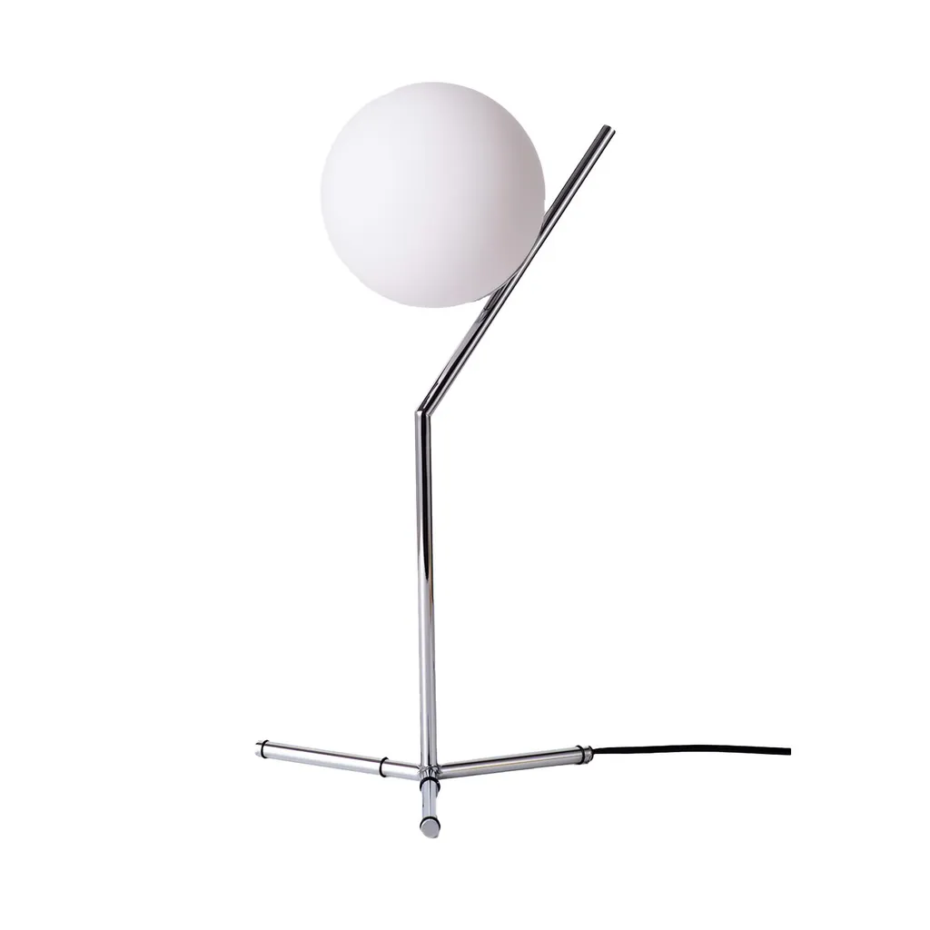 Éclairage nocturne salon et chambre lampe cristal E27 argent ALESSIA