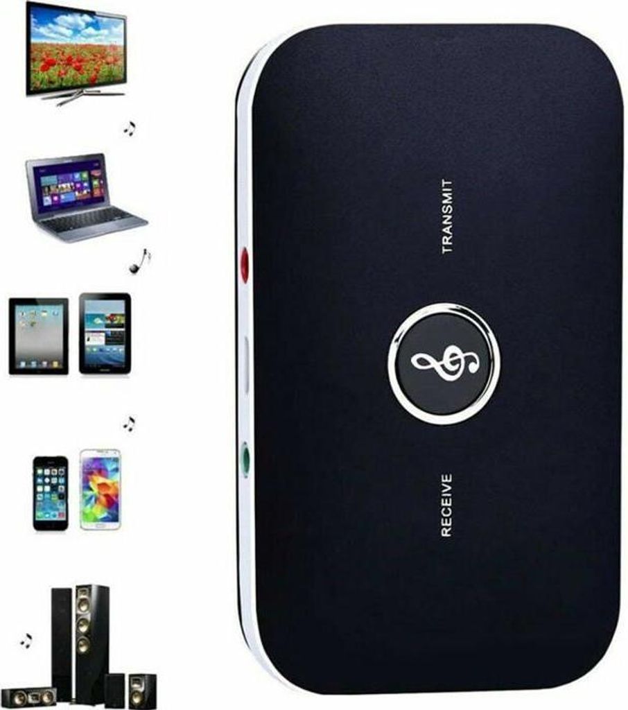 RT-B6 2-in-1 Bluetooth-Funk-Audio-Transmitter und -Receiver mit 3,5-mm-HiFi-Adapter für Smartphone, TV und PC (YYV)
