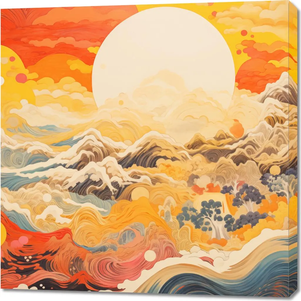 Acquista Quadro 90x90 Poema del vento e del sole - Spedizione Gratuita
