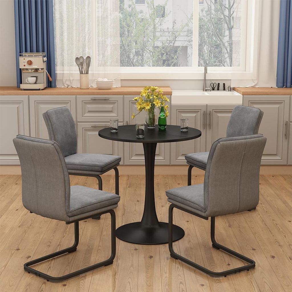 A dining set in a kitchen setting.