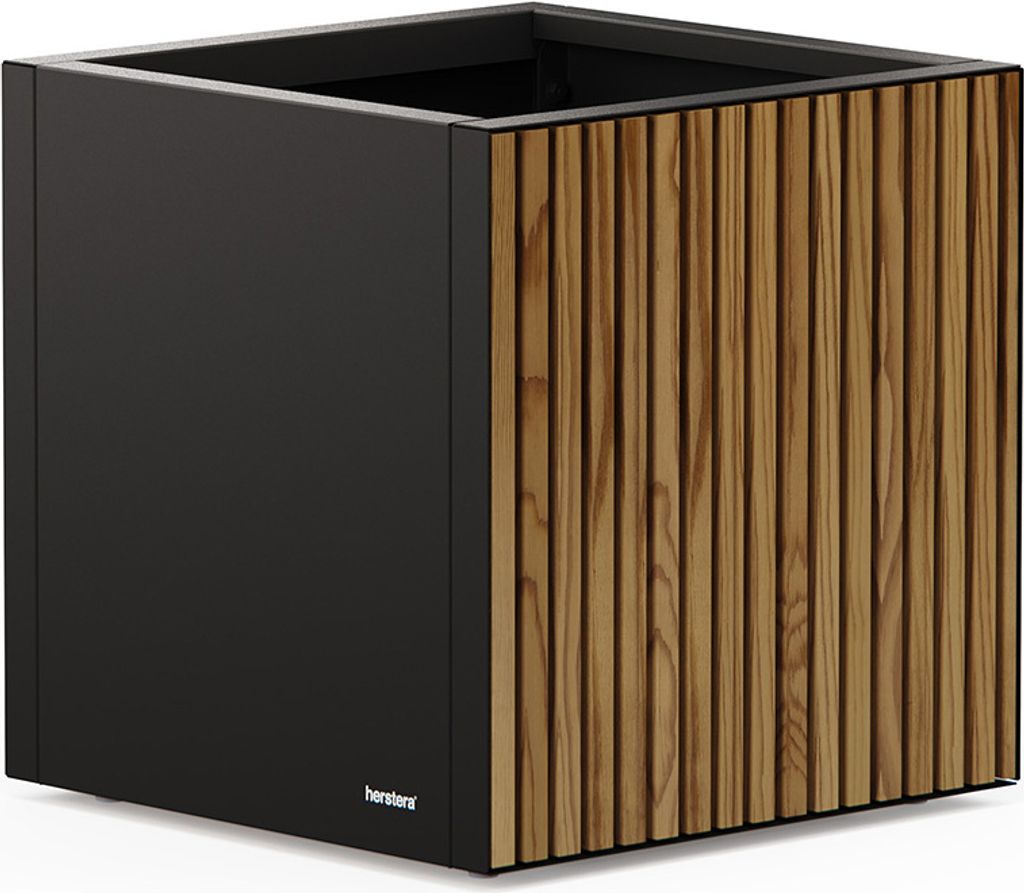 Herstera Garden Deco Planter Cube S Pflanzkübel quadratisch Anthrazit 125 L