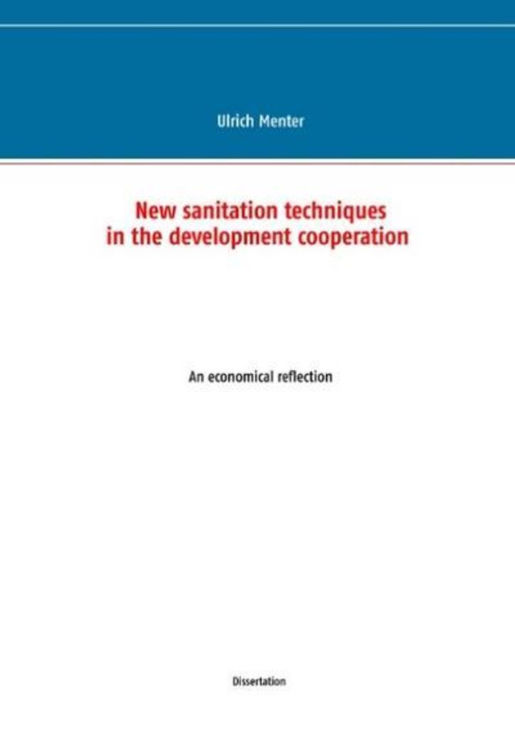 New sanitation techniques in the development cooperation