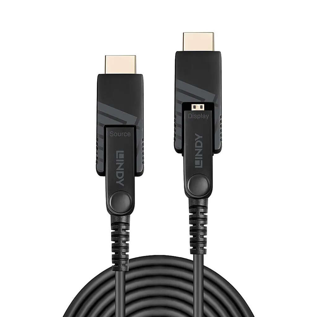Câble Hybride Micro-HDMI 18G 70m : Fibre Optique pour Vidéo 4K HDR Fluide