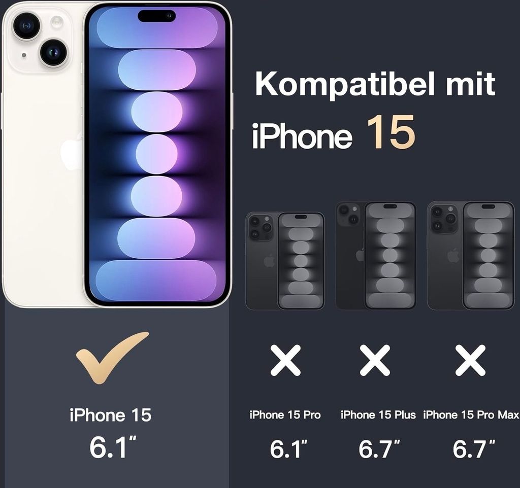 iPhone 15 Hülle AVANA Schutzhülle Klar Durchsichtig Bumper Produktbild 7
