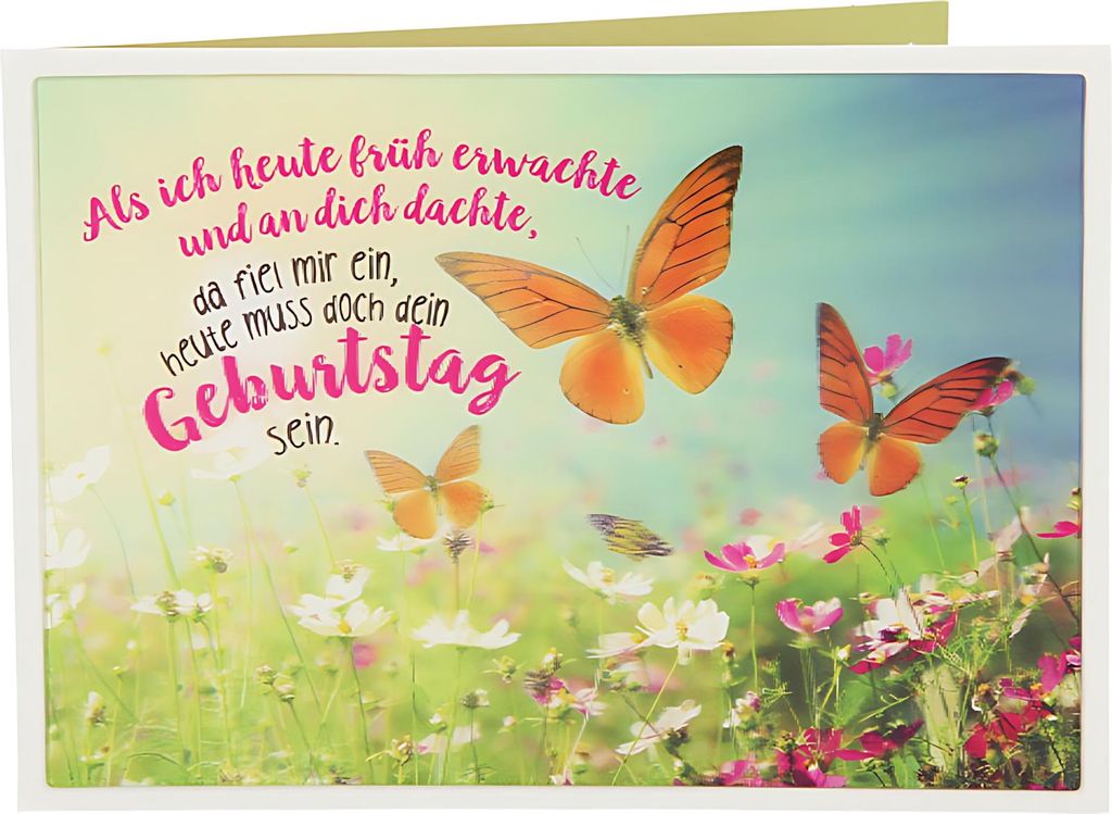 Depesche 3D Foto Medi Klappkarte zum Geburtstag Motiv 008