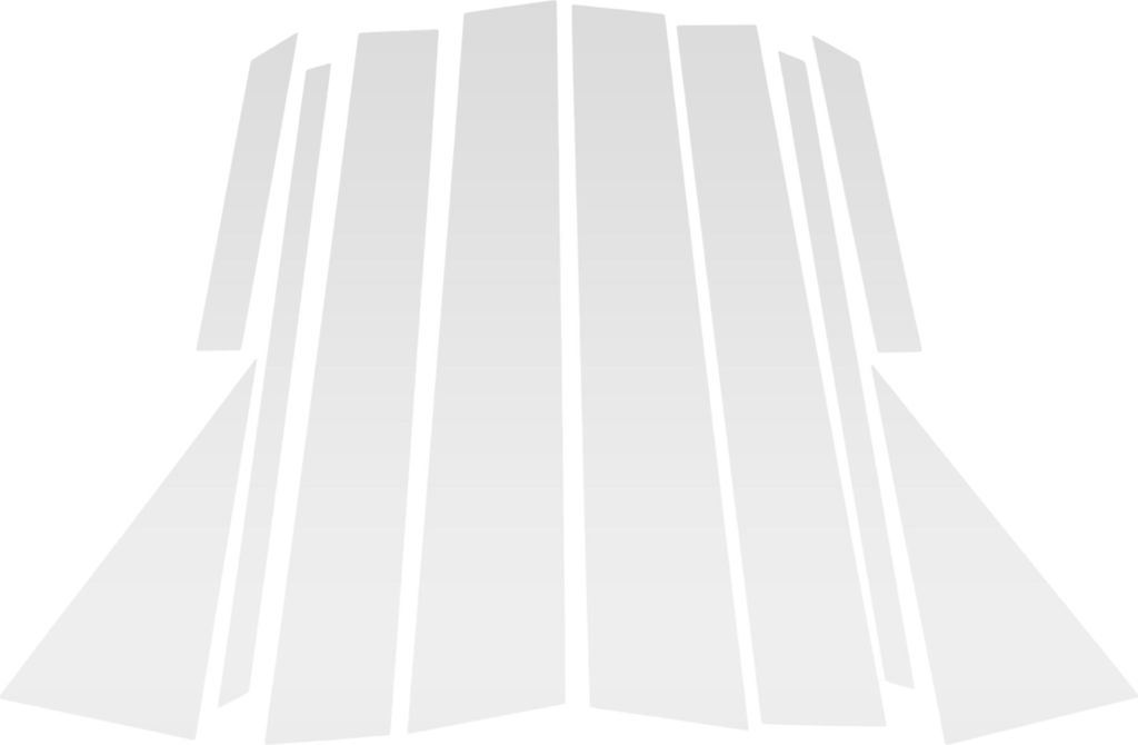 10 Stück Front Hinten Links Rechts Autotürpfosten Fensterleiste für Toyota Venza 2009-2015 Kunststoff Silberton
