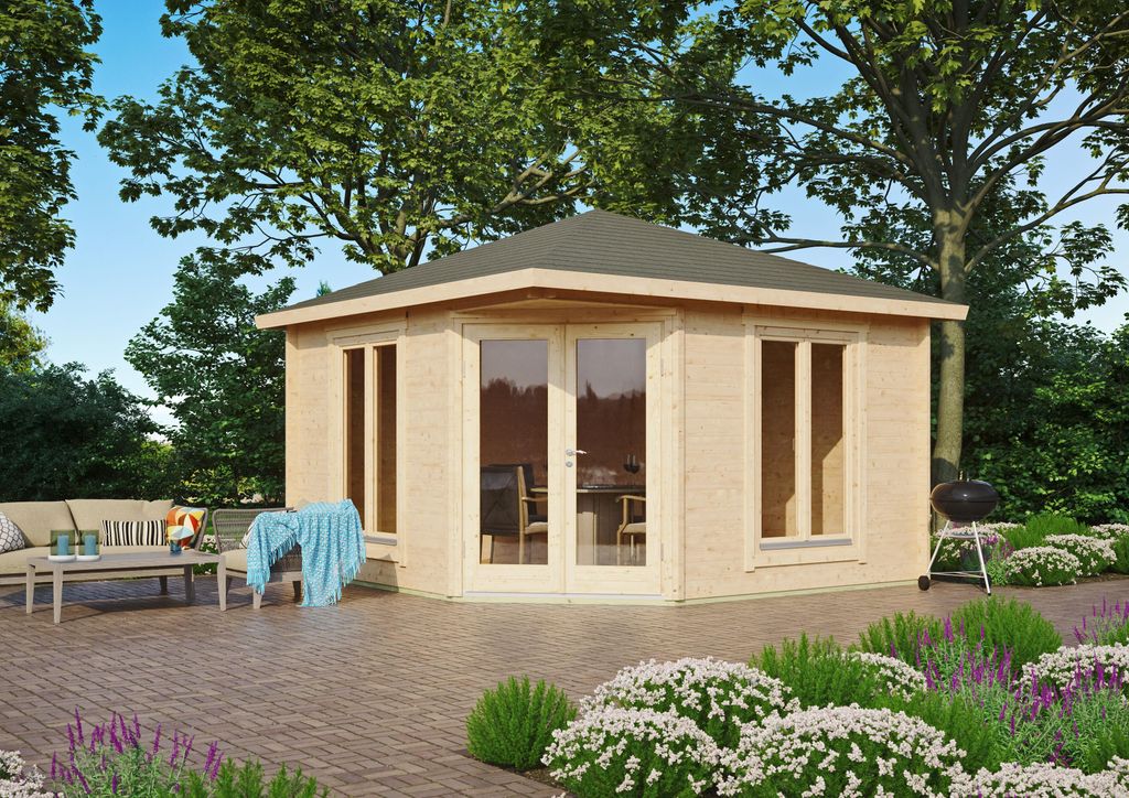 Fjordholz Gartenhaus Modell Cati 44 Modern