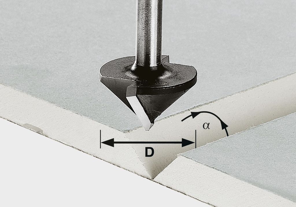 Fresa per cartongesso Festool HW con gambo da 8 mm HW S8 Immagine del prodotto 