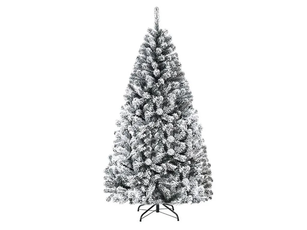 Sapin de Noël artificiel enneigé CM22067 - 180 cm avec support en métal