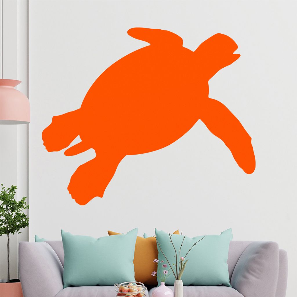hauptsachebeklebt KIWISTAR Schildkröte - Meeresschildkröte Ozean Wandtattoo in 6 Größen - Wandaufkleber Wall Sticker - Dekoration, Küche, Wohn...