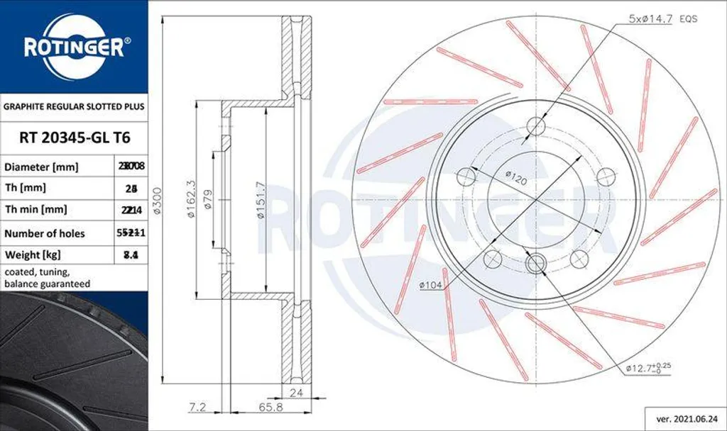 Disque de frein ventilé haute qualité compatible avec BMW Z4 E89