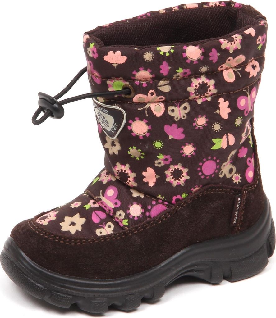 E3588 After-Ski-Stiefel Baby Mädchen braun NATURINO RAIN STEP Baby Boot