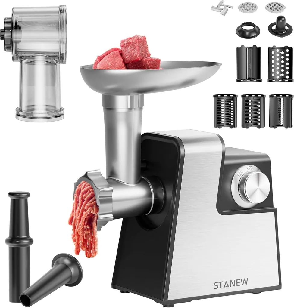 Hachoir à viande électrique puissant 2500W STANEW pour hacher sans blocage