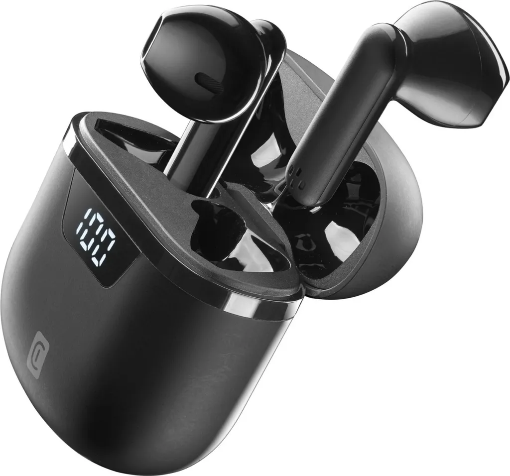 Écouteurs Bluetooth Seek Pro Cellularline Affichage LED et Charge Noir - 5