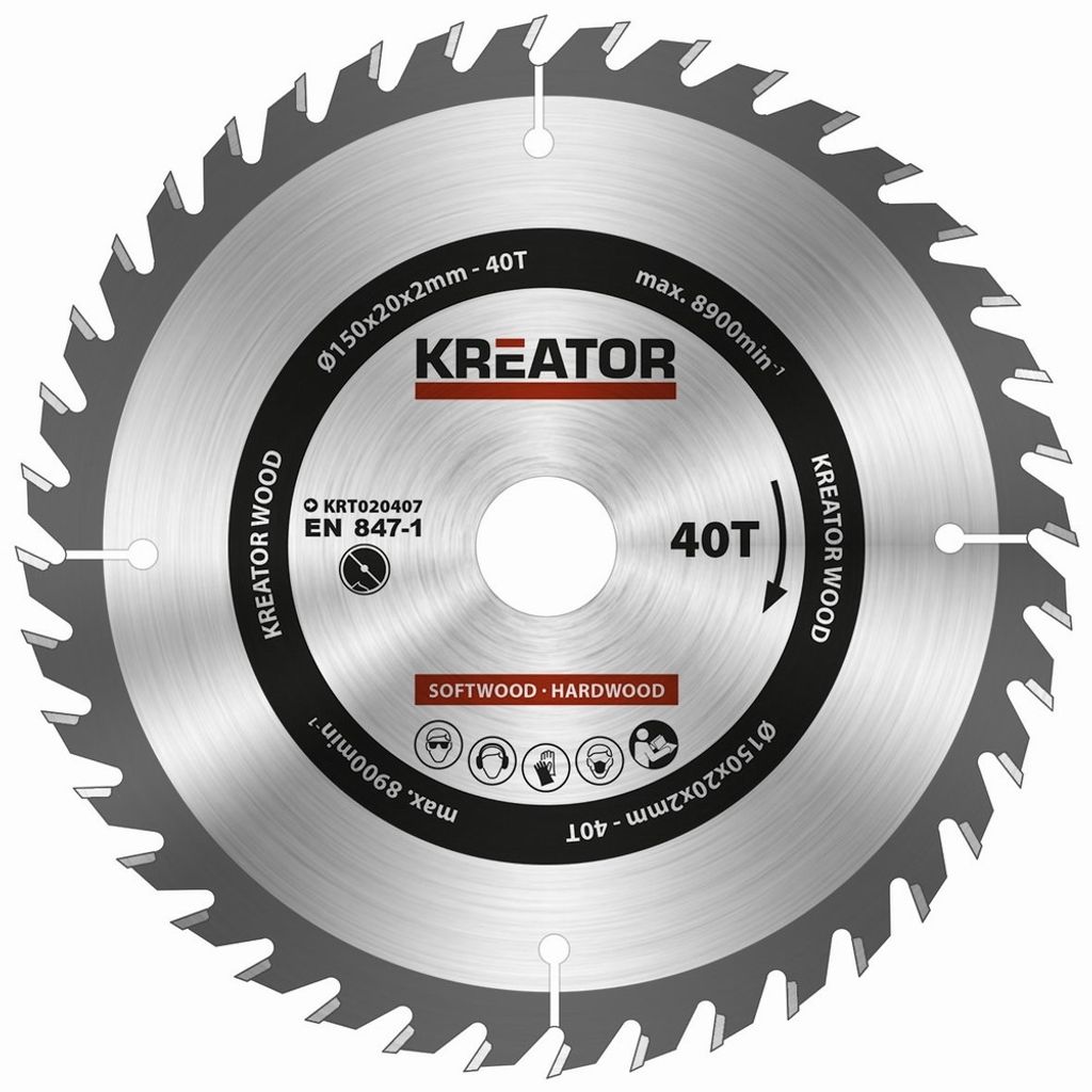 Lame de scie circulaire 150 x 20 x 2 mm pour le bois, Image du produit 