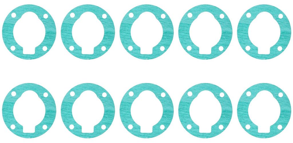 10 Stück Luftkompressordichtung Asbestpapier-Pad 65 mm Zylinder 0,6/0,9/12,5 kg Pumpenzubehör