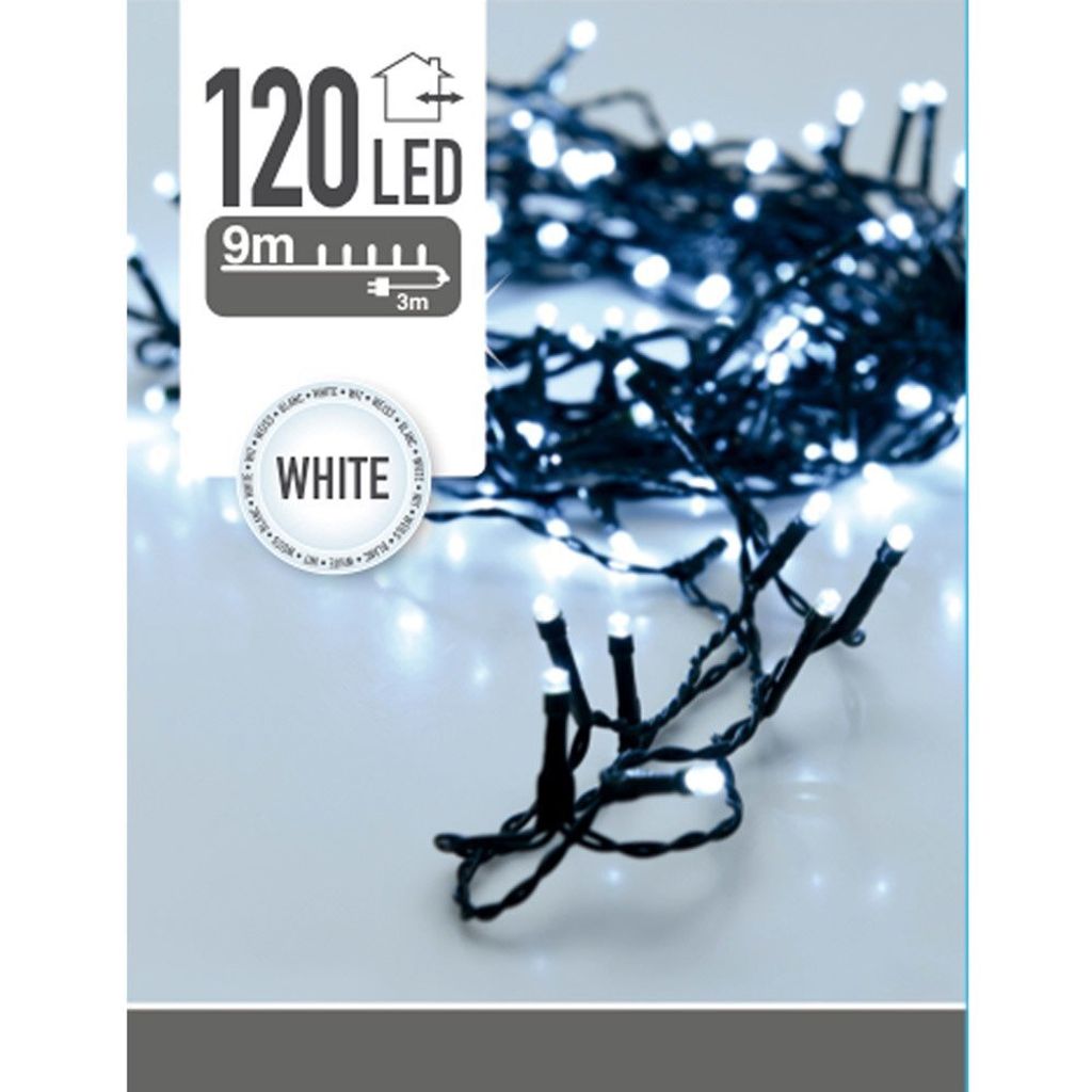 Weihnachtsbaumbeleuchtung 120 led weiß Produktbild 