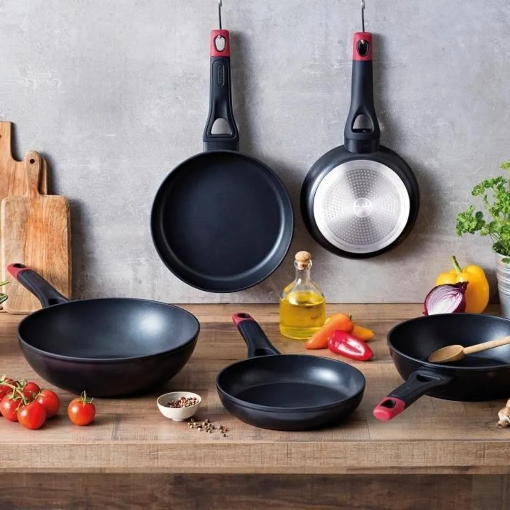 Padella, alluminio forgiato, rivestimento antiaderente, 24 cm, senza - 4