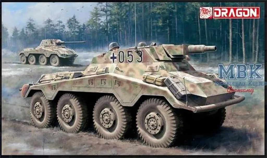 Dragon 6964 Sd.Kfz.234/3: Maquette 1/35 canon 7,5cm avec photodécoupe