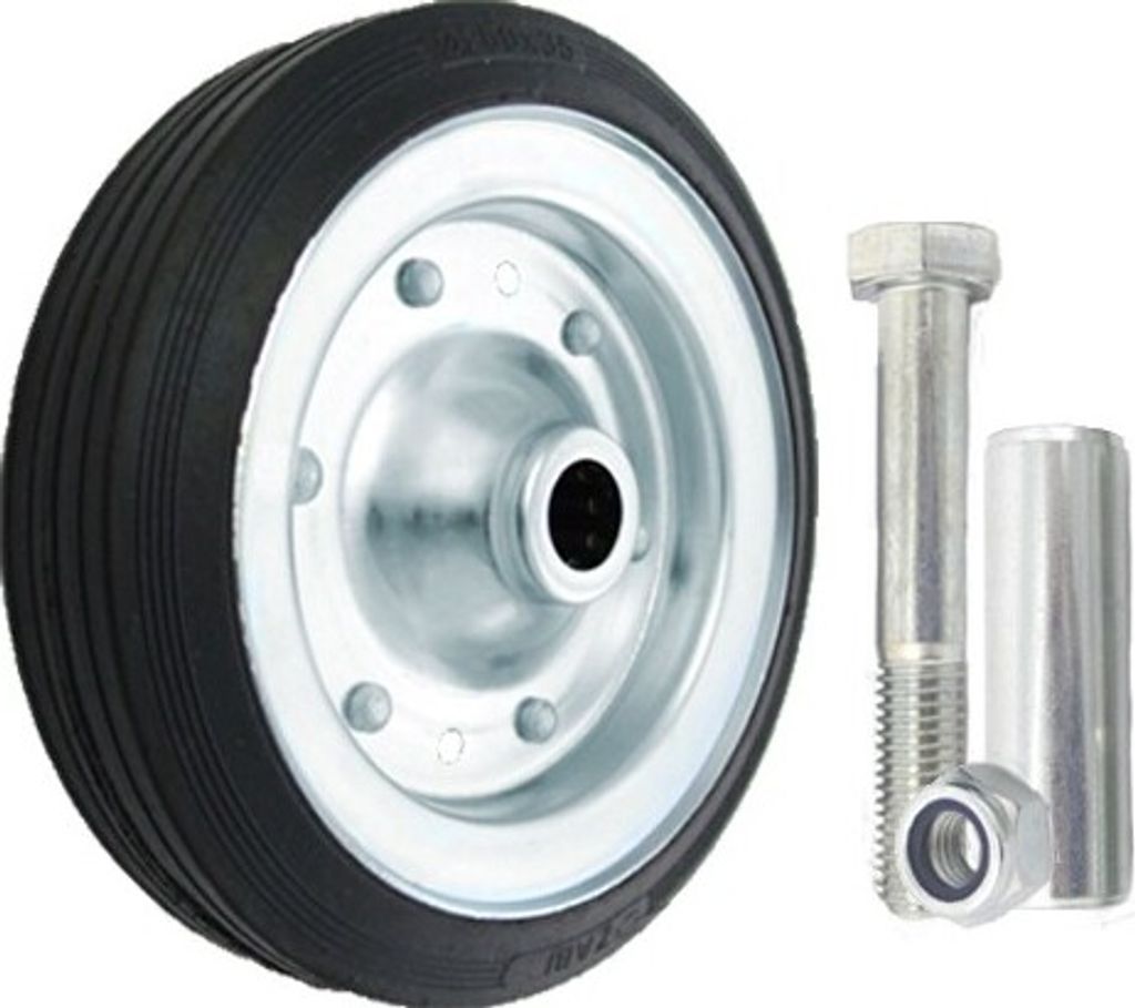 Kovovo-gumové kolesá Gumové náhradné koleso 200 mm / 180 kg Obrázok produktu 