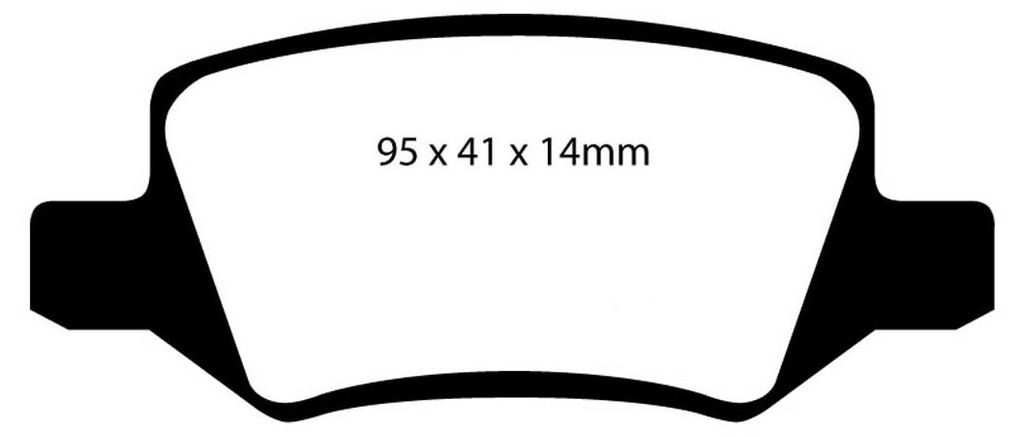 EBC Greenstuff Bremsbeläge hinten EBC101833 für Mercedes-Benz A-Klasse B-KLASSE Sports Tourer Vaneo