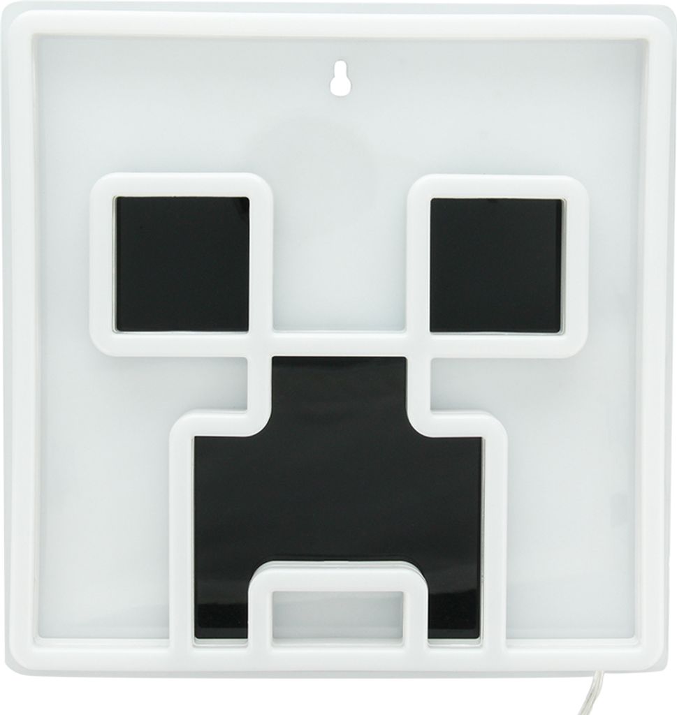 Minecraft Creeper Neon LED Wandlampe 25cm USB Produktbild 