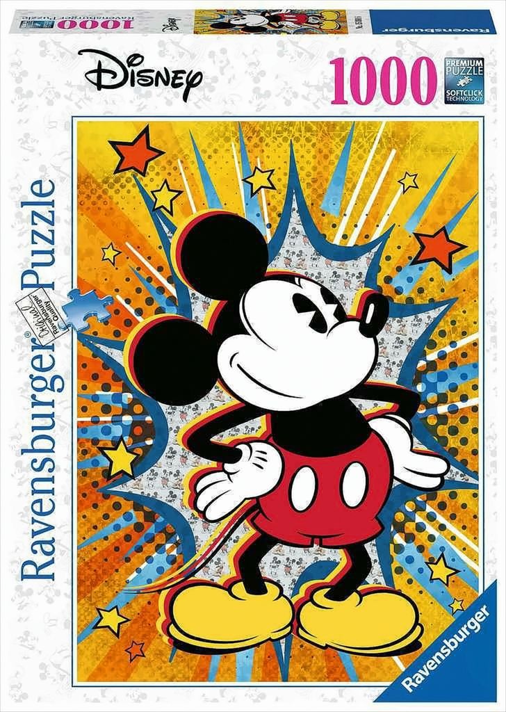 Puzzle 1000T Retro Mickey Produktbild