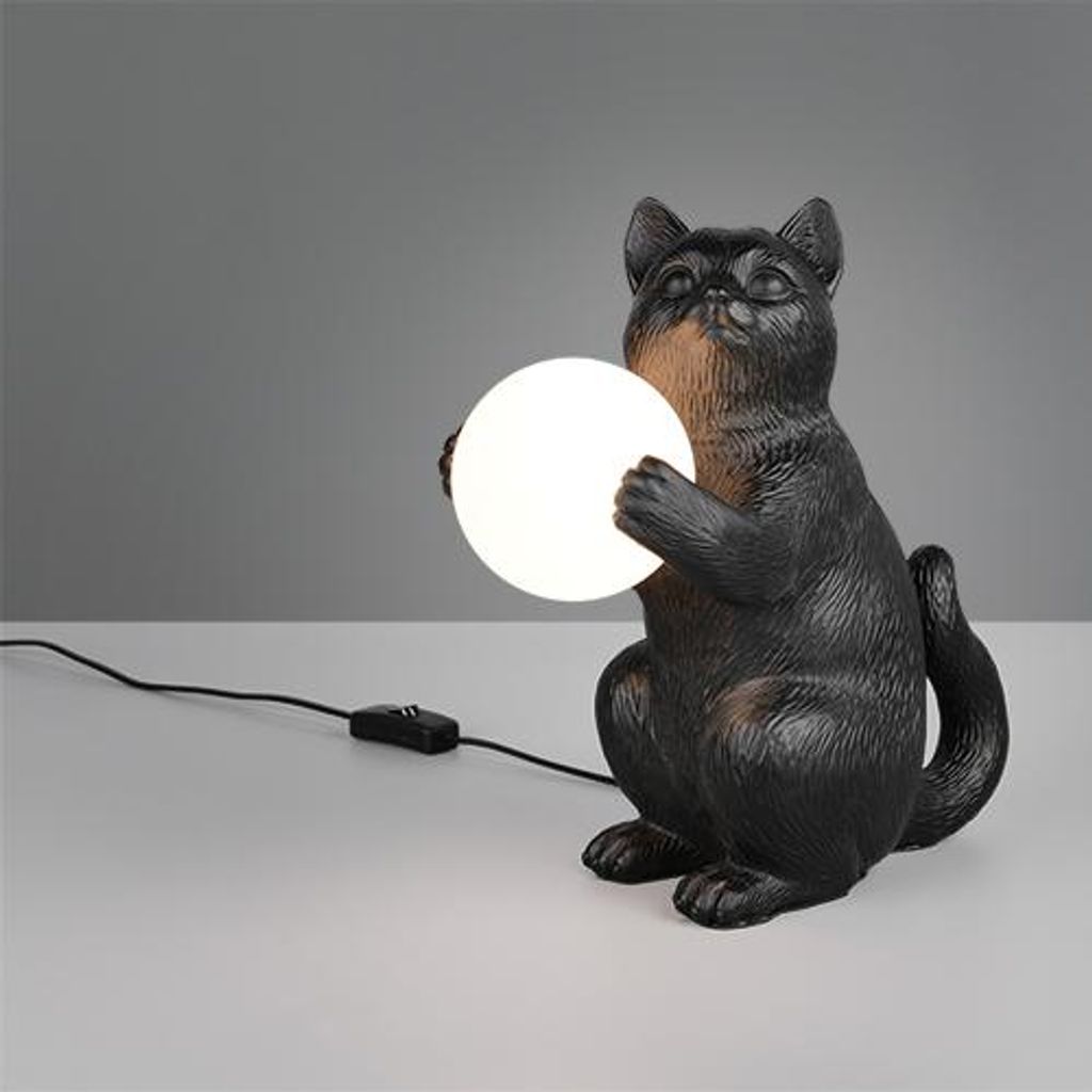 Reality Leuchten Stolní lampa GATIO černá BHT 30x30x16 cm Obrázek produktu 