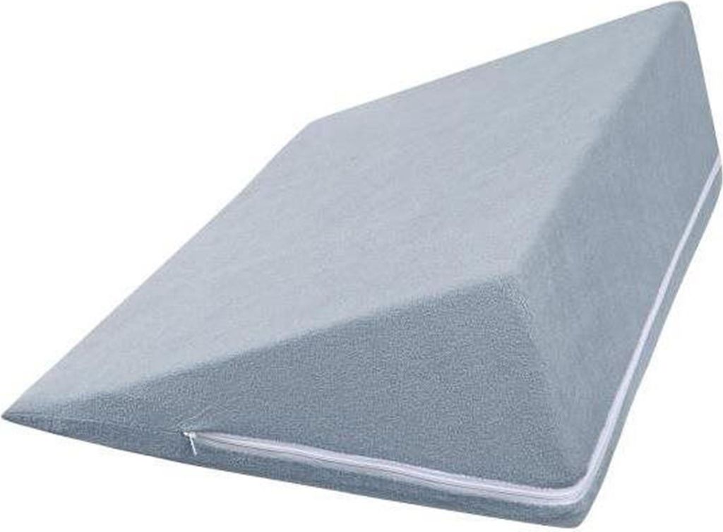 Klinový vankúš – 80 x 50 x 20 cm – modrý, sivý Obrázok produktu 