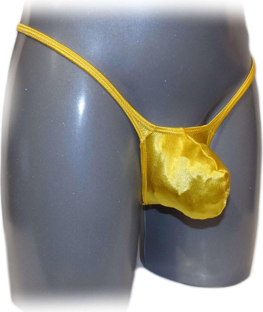 Mens thong bulge pouch thong
