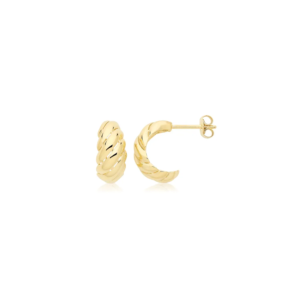 Boucles d'Oreilles Or Femme pour le Quotidien - Dimensions 14mm x 6mm
