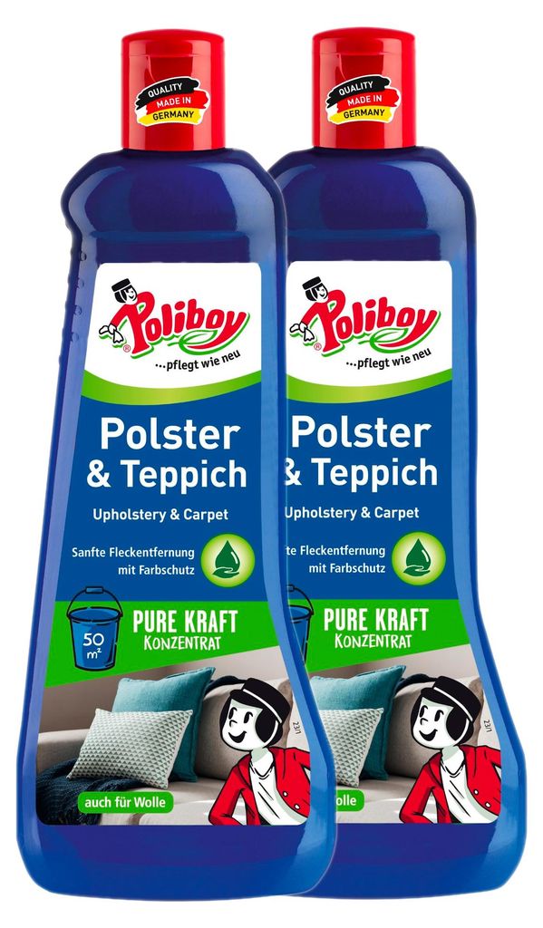 Poliboy Polster & Teppich Reinigungskonzentrat 2er Set - 1L Produktbild 