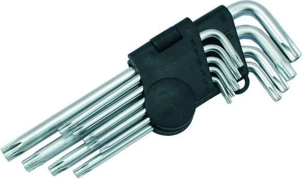Jeu de tournevis Torx 9 pièces T10-T50 en acier chrome vanadium robuste