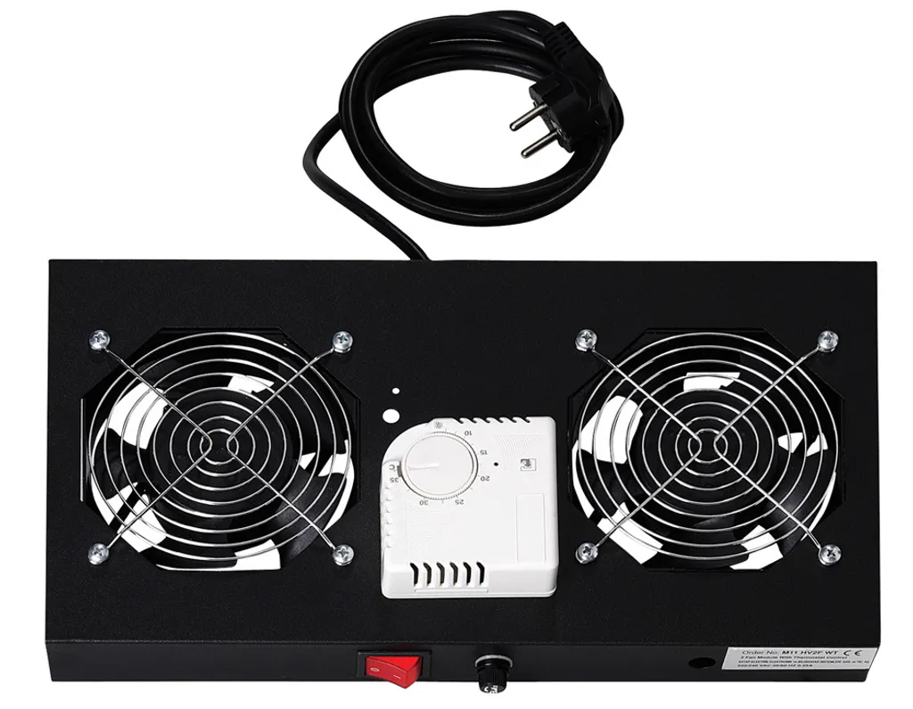 Refroidir rack informatique 19 pouces avec Digitus DN-19 FAN-2-HO