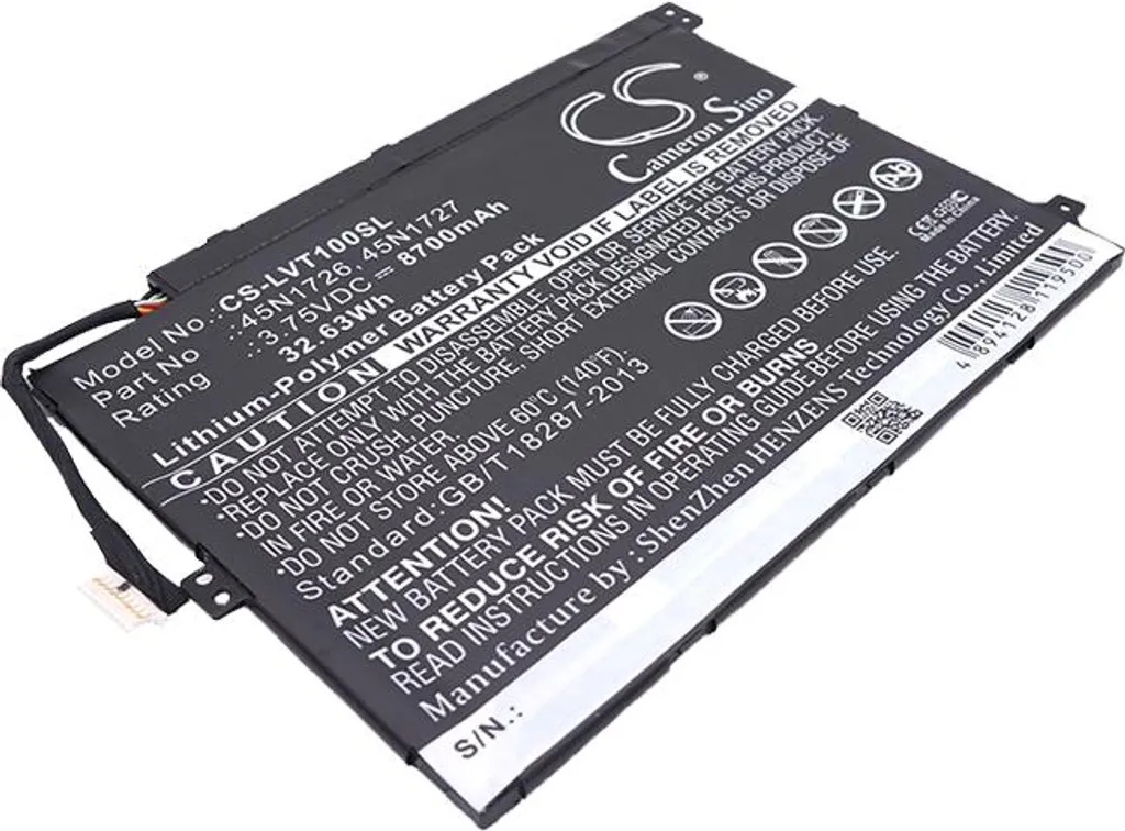 Réparer batterie Lenovo Thinkpad 10 défectueuse avec 45N1726 TECHTEK