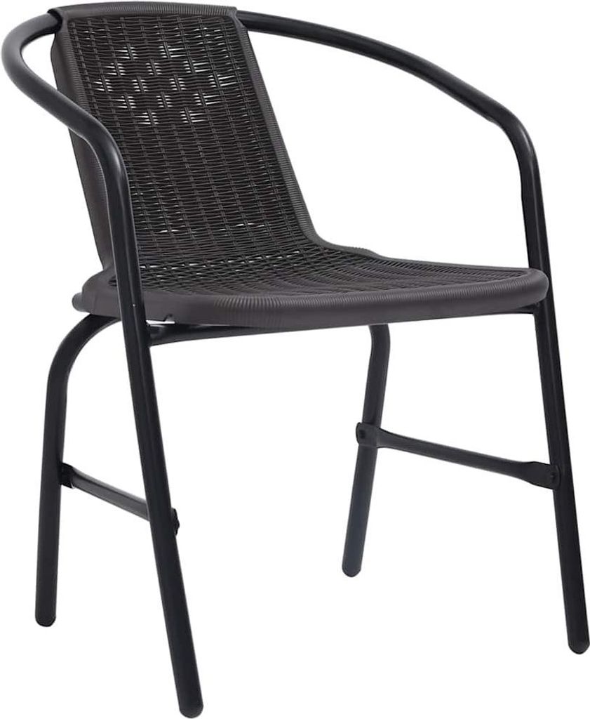 vidaXL Gartenstühle 8 Stk. Rattan-Optik Kunststoff und Stahl 110 kg