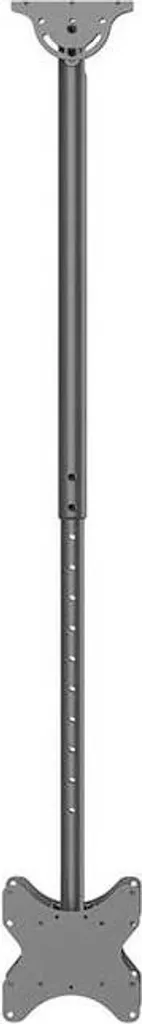 Support TV Sol sans perçage 2 Écrans 23-43 pouces Hauteur 156cm Noir - 9
