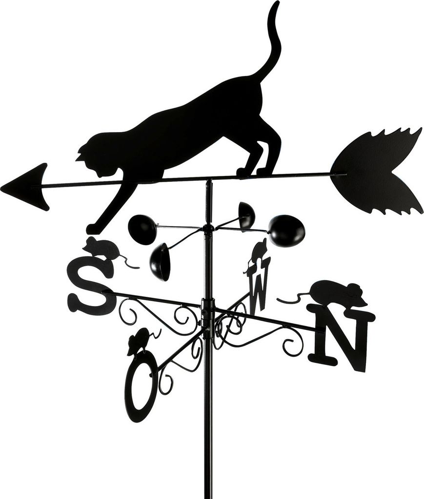 WENKO bandiera meteo gallo gatto topo motivo design Immagine del prodotto 