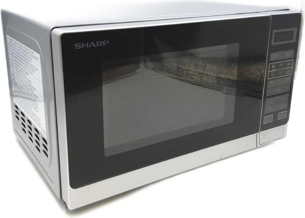 Micro-ondes Sharp 20L 800W Argent - Modèle Électronique Performance - 10