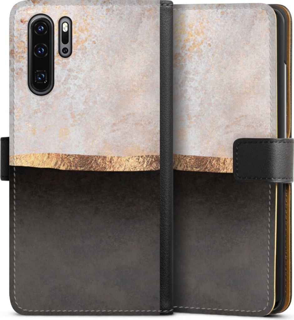 DeinDesign Klapphülle für Huawei P30 Pro Handytasche Lederhülle Tasche Abstrakt Black & White Trends